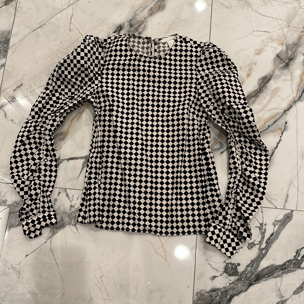 Checkered H&M top size 4